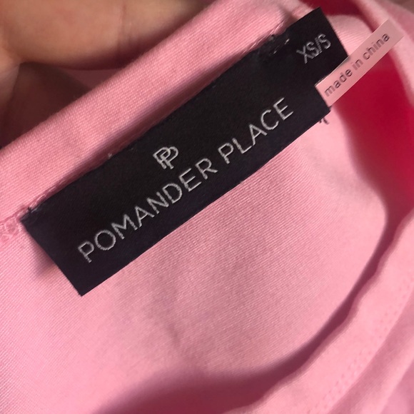 Pomander Place Tuckernuck Women's Pink Sue Sweatshirt Dress T-Shirt Dress XS S - Picture 4 of 4